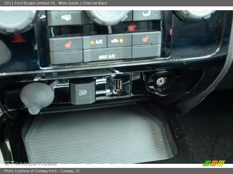 White Suede / Charcoal Black 2011 Ford Escape Limited V6