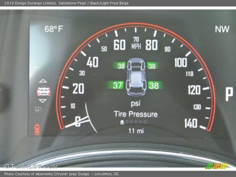 Sandstone Pearl / Black/Light Frost Beige 2014 Dodge Durango Limited