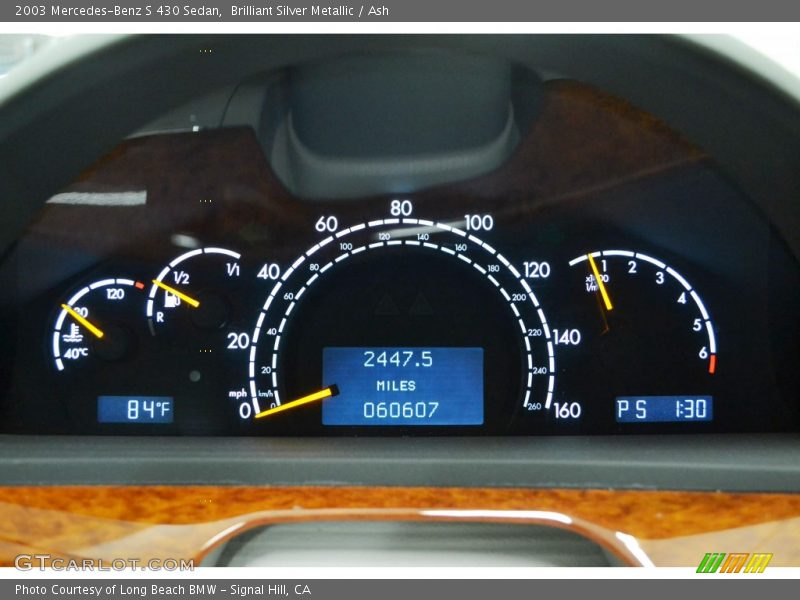 Brilliant Silver Metallic / Ash 2003 Mercedes-Benz S 430 Sedan