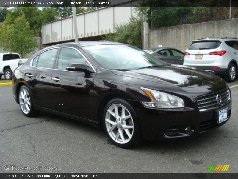 Crimson Black / Charcoal 2010 Nissan Maxima 3.5 SV Sport