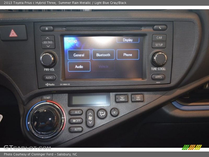 Controls of 2013 Prius c Hybrid Three