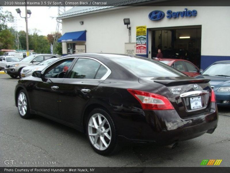 Crimson Black / Charcoal 2010 Nissan Maxima 3.5 SV Sport