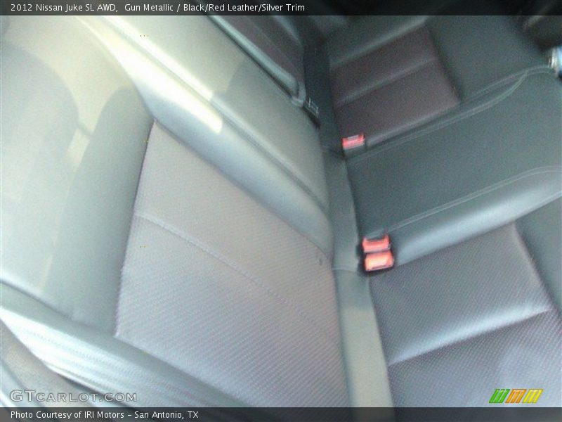 Gun Metallic / Black/Red Leather/Silver Trim 2012 Nissan Juke SL AWD