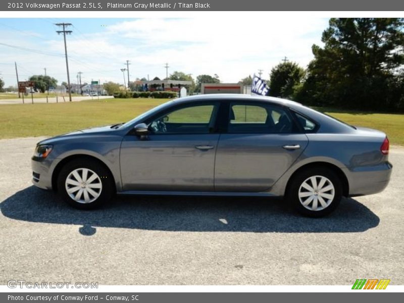 Platinum Gray Metallic / Titan Black 2012 Volkswagen Passat 2.5L S