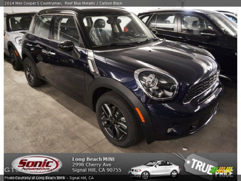 Reef Blue Metallic / Carbon Black 2014 Mini Cooper S Countryman