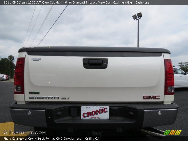 White Diamond Tricoat / Very Dark Cashmere/Light Cashmere 2011 GMC Sierra 1500 SLT Crew Cab 4x4