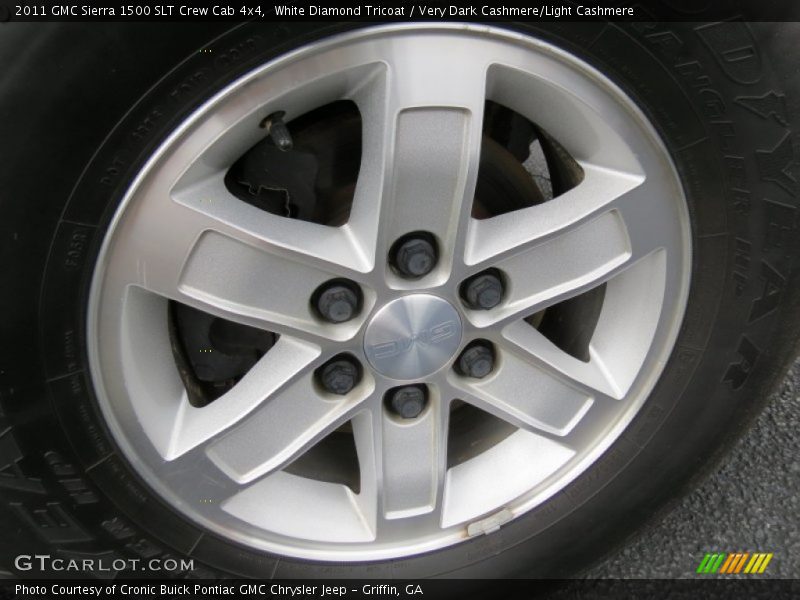 White Diamond Tricoat / Very Dark Cashmere/Light Cashmere 2011 GMC Sierra 1500 SLT Crew Cab 4x4