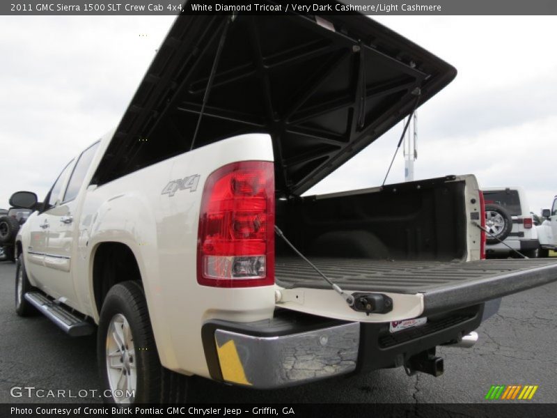White Diamond Tricoat / Very Dark Cashmere/Light Cashmere 2011 GMC Sierra 1500 SLT Crew Cab 4x4
