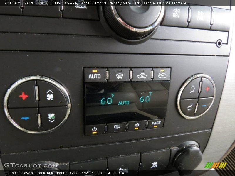 White Diamond Tricoat / Very Dark Cashmere/Light Cashmere 2011 GMC Sierra 1500 SLT Crew Cab 4x4