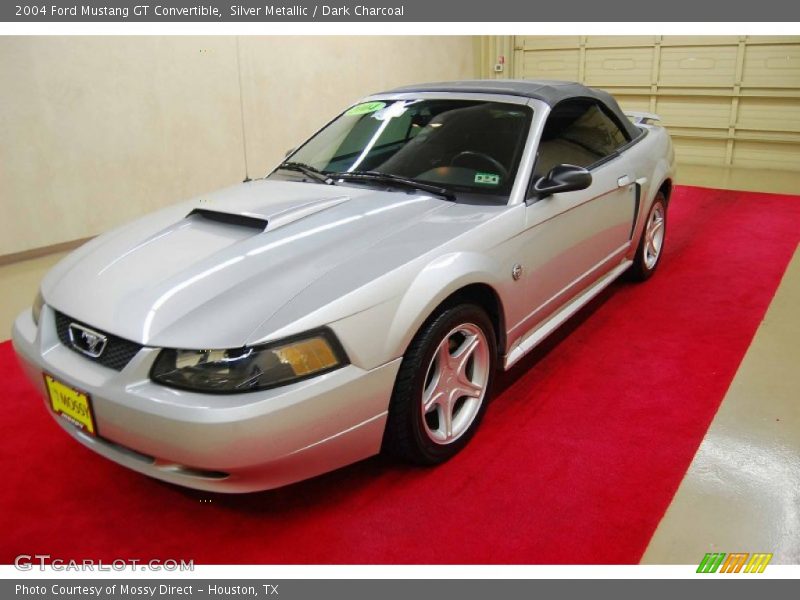 Silver Metallic / Dark Charcoal 2004 Ford Mustang GT Convertible