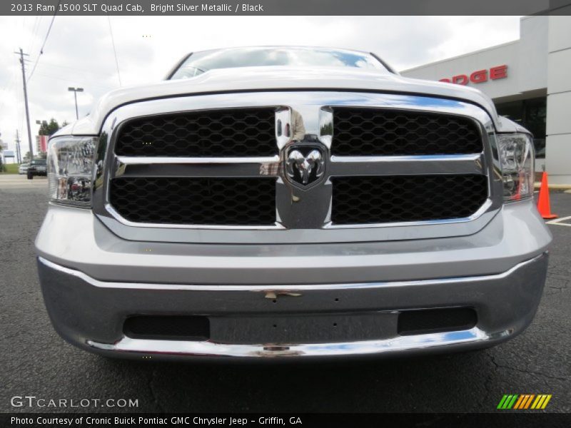 Bright Silver Metallic / Black 2013 Ram 1500 SLT Quad Cab