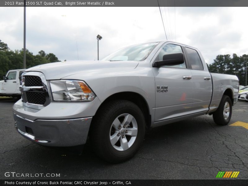 Bright Silver Metallic / Black 2013 Ram 1500 SLT Quad Cab