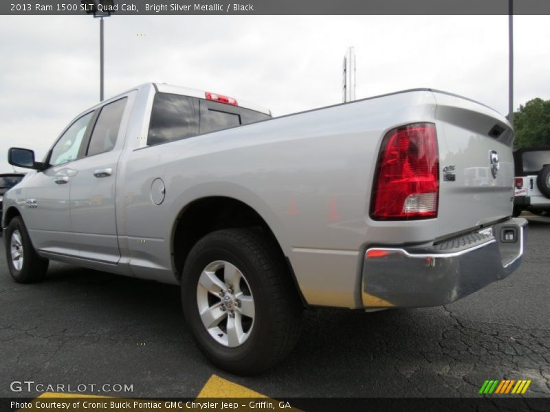 Bright Silver Metallic / Black 2013 Ram 1500 SLT Quad Cab