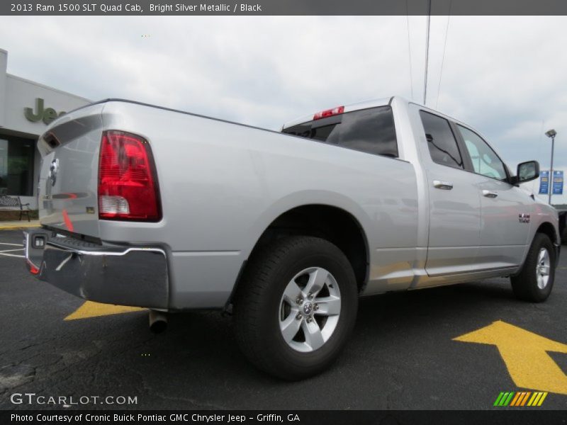 Bright Silver Metallic / Black 2013 Ram 1500 SLT Quad Cab