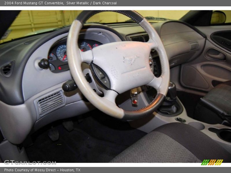 Silver Metallic / Dark Charcoal 2004 Ford Mustang GT Convertible