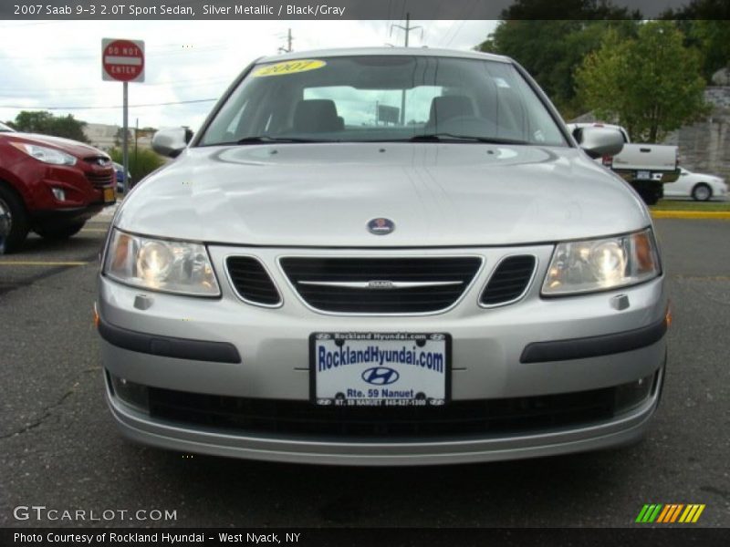 Silver Metallic / Black/Gray 2007 Saab 9-3 2.0T Sport Sedan
