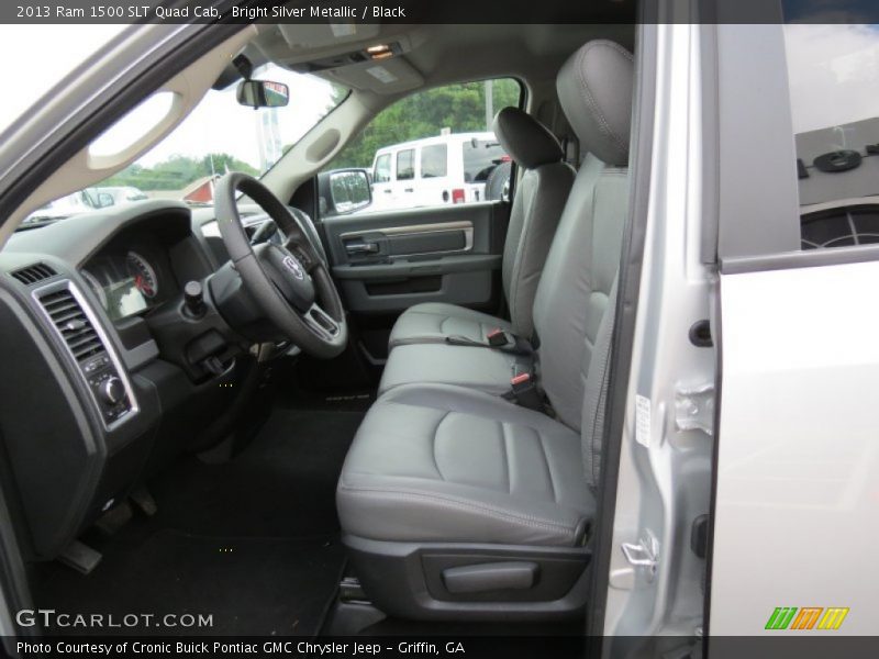 Bright Silver Metallic / Black 2013 Ram 1500 SLT Quad Cab