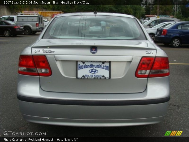 Silver Metallic / Black/Gray 2007 Saab 9-3 2.0T Sport Sedan