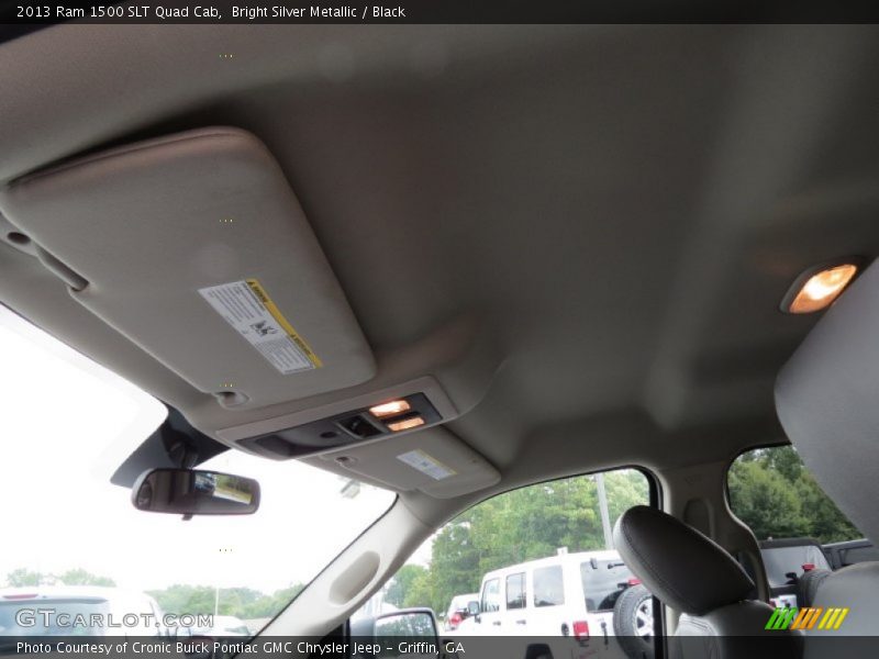 Bright Silver Metallic / Black 2013 Ram 1500 SLT Quad Cab