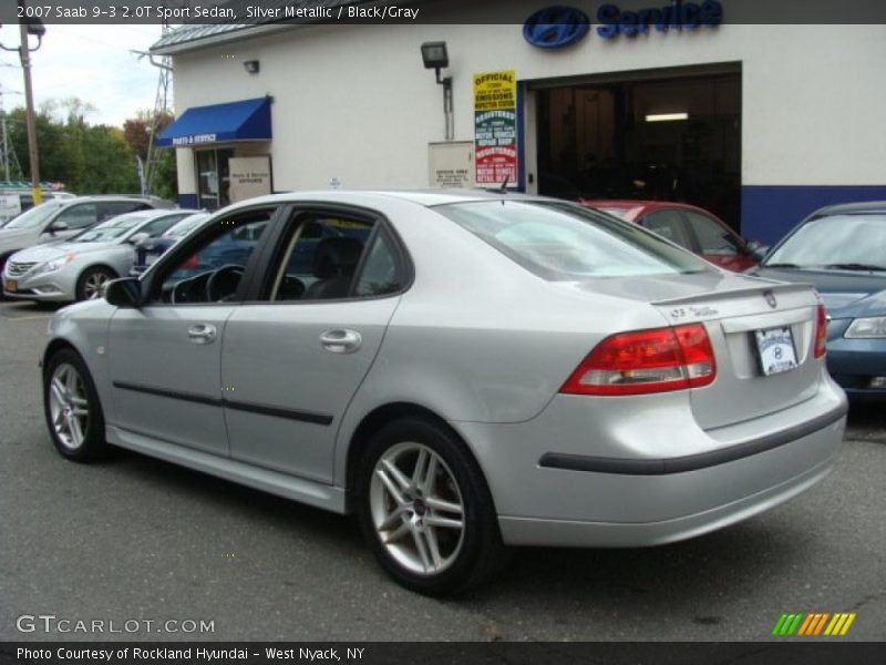 Silver Metallic / Black/Gray 2007 Saab 9-3 2.0T Sport Sedan