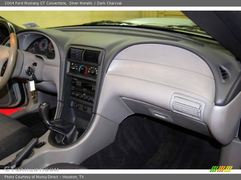Silver Metallic / Dark Charcoal 2004 Ford Mustang GT Convertible