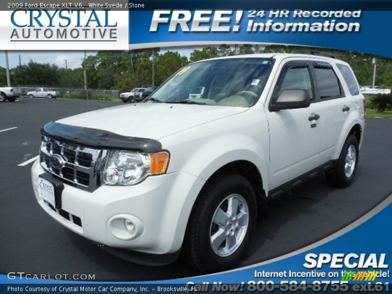 White Suede / Stone 2009 Ford Escape XLT V6
