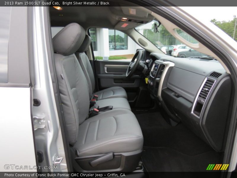 Bright Silver Metallic / Black 2013 Ram 1500 SLT Quad Cab