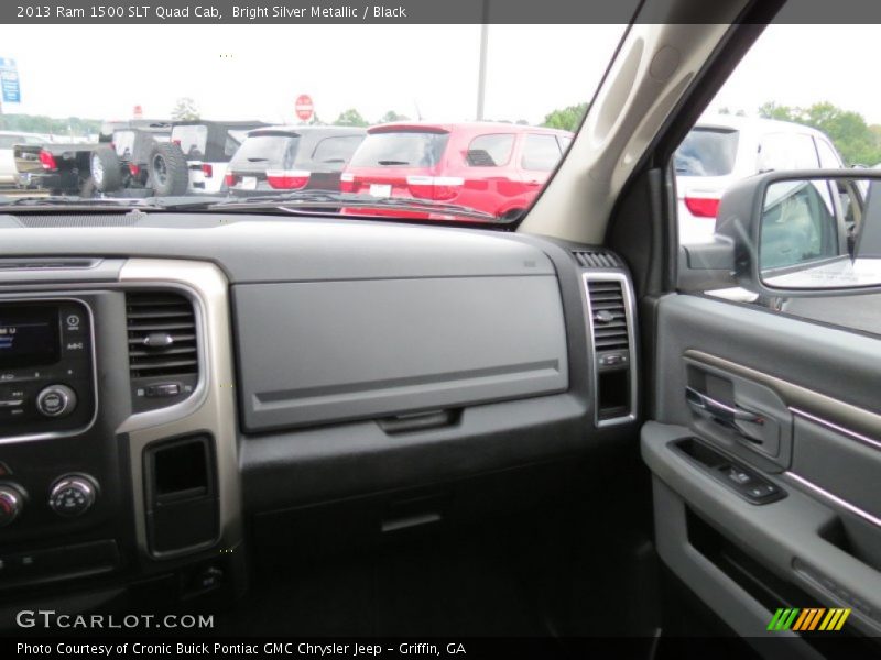 Bright Silver Metallic / Black 2013 Ram 1500 SLT Quad Cab