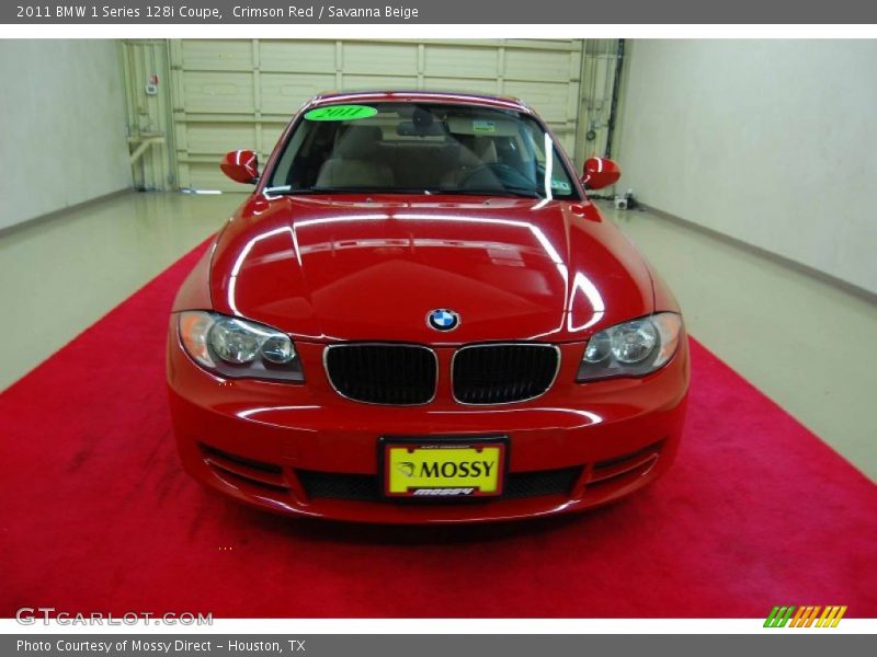 Crimson Red / Savanna Beige 2011 BMW 1 Series 128i Coupe