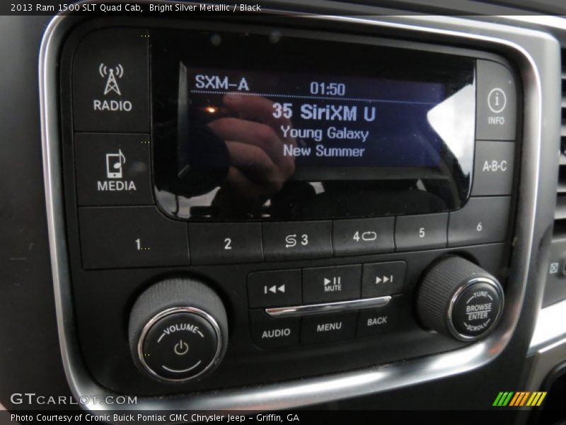 Bright Silver Metallic / Black 2013 Ram 1500 SLT Quad Cab