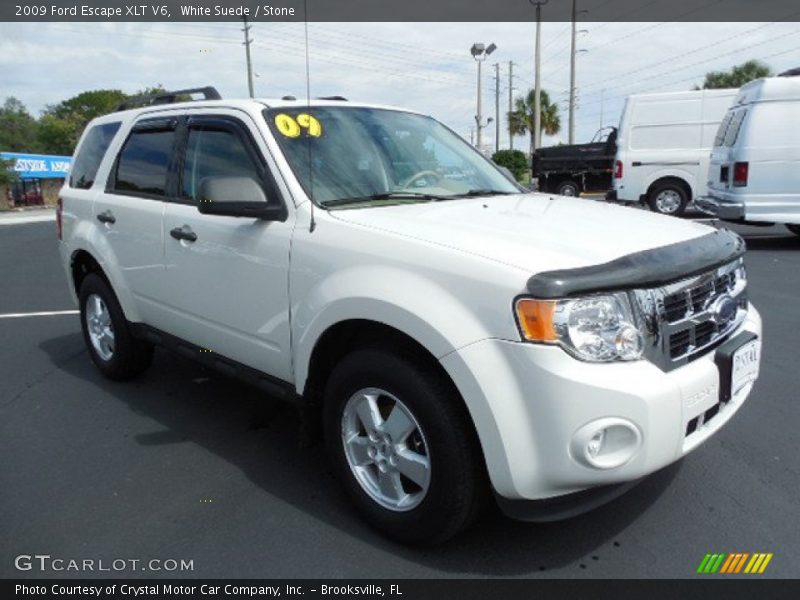 White Suede / Stone 2009 Ford Escape XLT V6