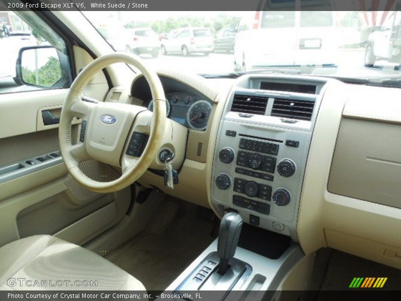 White Suede / Stone 2009 Ford Escape XLT V6