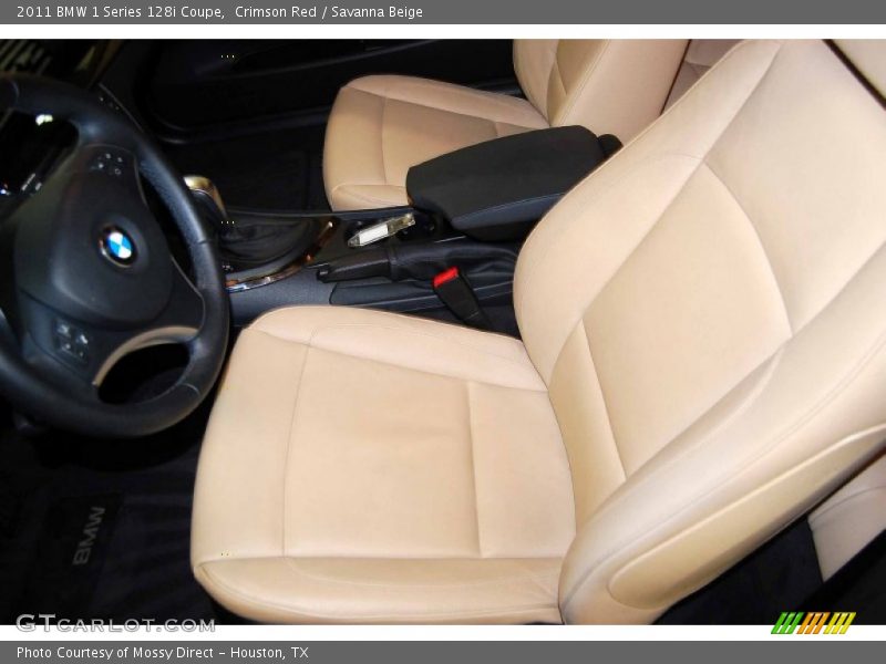 Crimson Red / Savanna Beige 2011 BMW 1 Series 128i Coupe