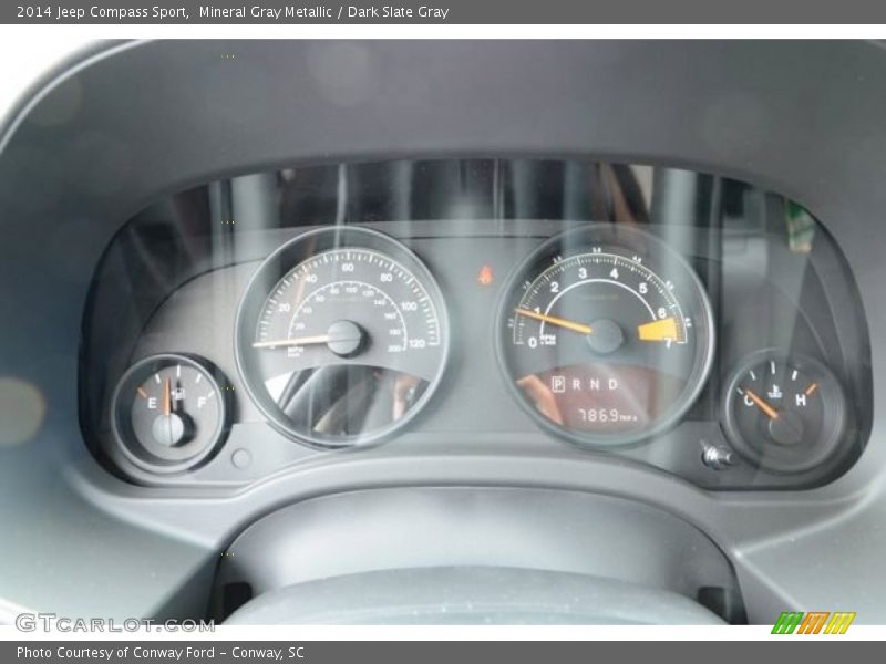 Mineral Gray Metallic / Dark Slate Gray 2014 Jeep Compass Sport