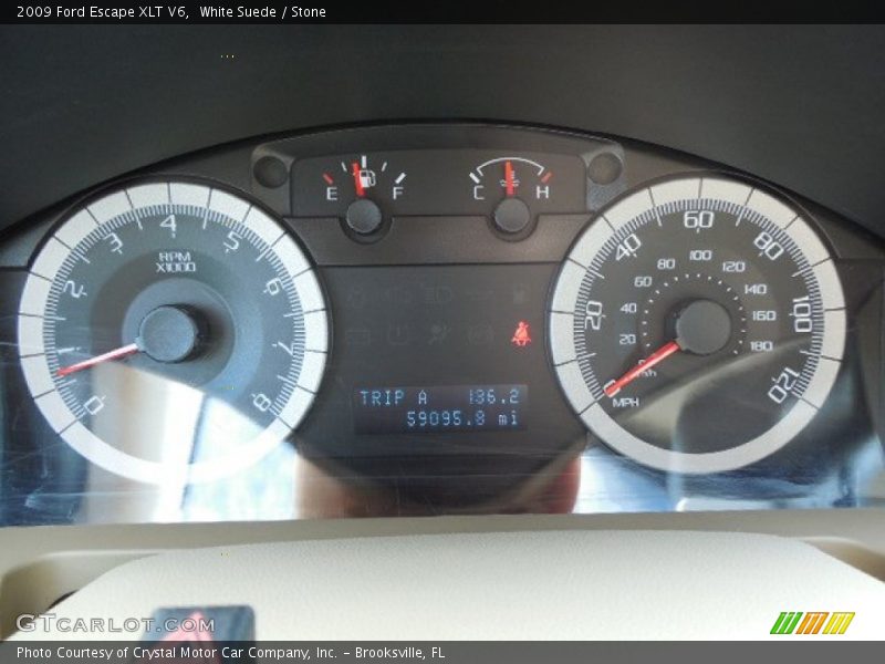 White Suede / Stone 2009 Ford Escape XLT V6