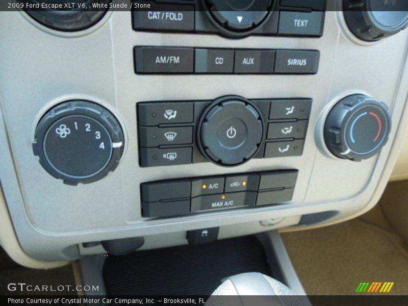 White Suede / Stone 2009 Ford Escape XLT V6