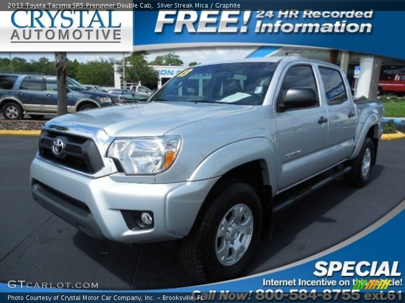 Silver Streak Mica / Graphite 2013 Toyota Tacoma SR5 Prerunner Double Cab