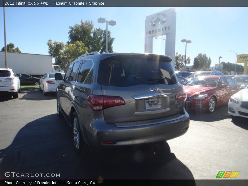 Platinum Graphite / Graphite 2012 Infiniti QX 56 4WD