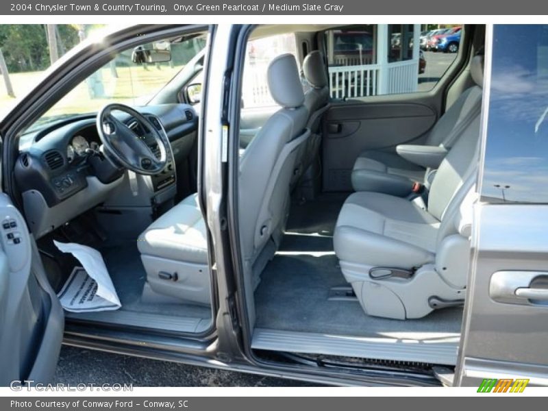 Onyx Green Pearlcoat / Medium Slate Gray 2004 Chrysler Town & Country Touring