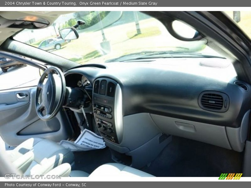 Onyx Green Pearlcoat / Medium Slate Gray 2004 Chrysler Town & Country Touring