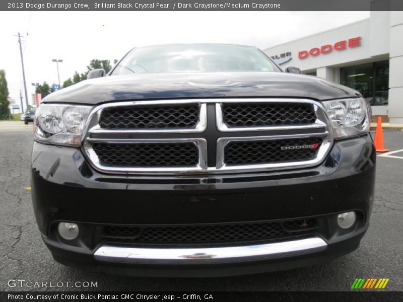 Brilliant Black Crystal Pearl / Dark Graystone/Medium Graystone 2013 Dodge Durango Crew