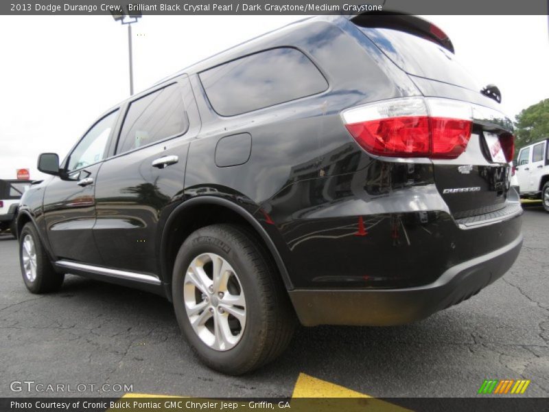 Brilliant Black Crystal Pearl / Dark Graystone/Medium Graystone 2013 Dodge Durango Crew