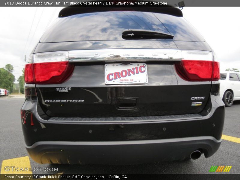 Brilliant Black Crystal Pearl / Dark Graystone/Medium Graystone 2013 Dodge Durango Crew