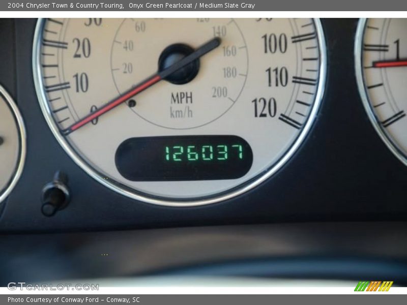 Onyx Green Pearlcoat / Medium Slate Gray 2004 Chrysler Town & Country Touring