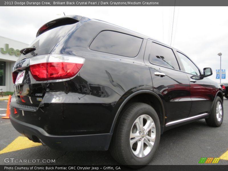 Brilliant Black Crystal Pearl / Dark Graystone/Medium Graystone 2013 Dodge Durango Crew