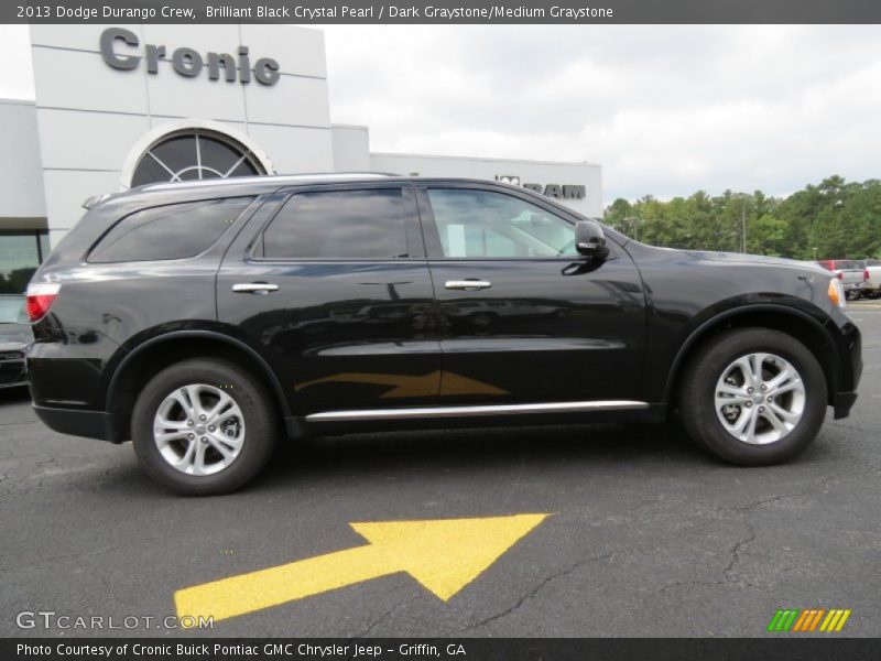 Brilliant Black Crystal Pearl / Dark Graystone/Medium Graystone 2013 Dodge Durango Crew