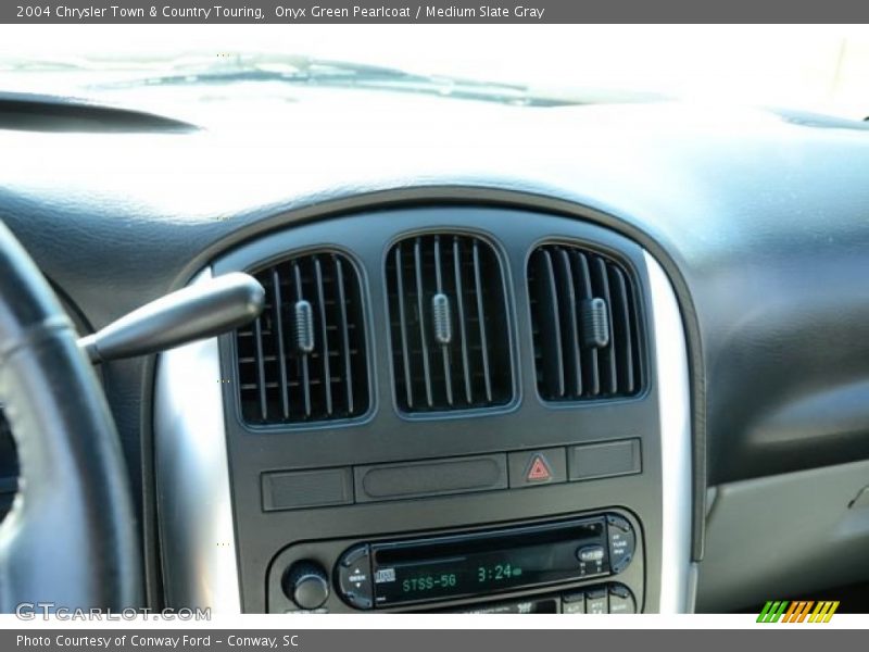 Onyx Green Pearlcoat / Medium Slate Gray 2004 Chrysler Town & Country Touring