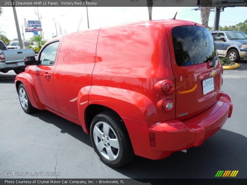 Victory Red / Ebony 2011 Chevrolet HHR LS Panel