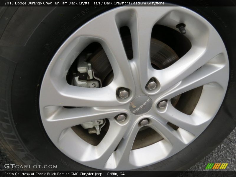 Brilliant Black Crystal Pearl / Dark Graystone/Medium Graystone 2013 Dodge Durango Crew