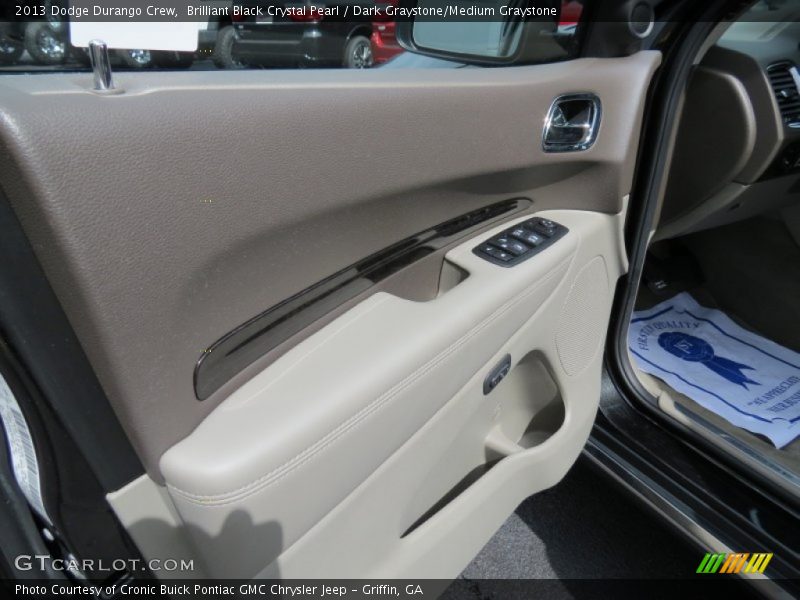 Brilliant Black Crystal Pearl / Dark Graystone/Medium Graystone 2013 Dodge Durango Crew
